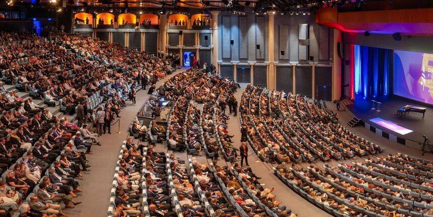 Salle de projection du festival à Deauville