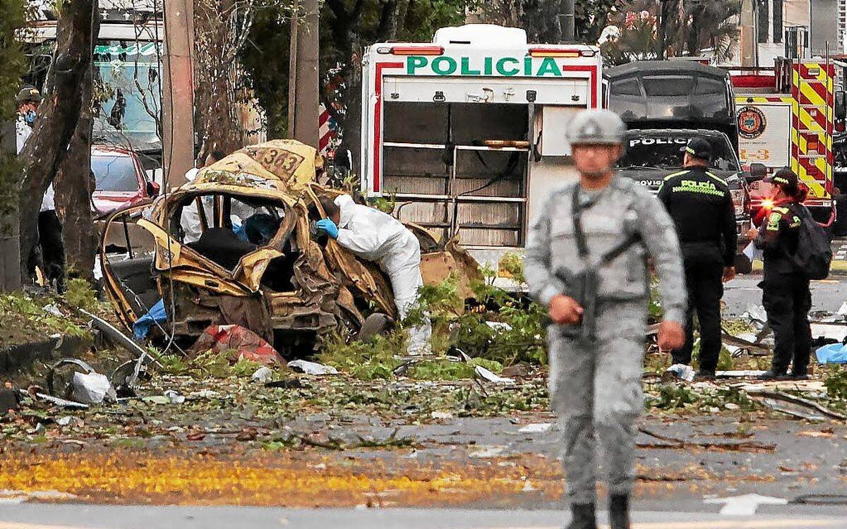Vue d’ensemble après les attaques en Colombie