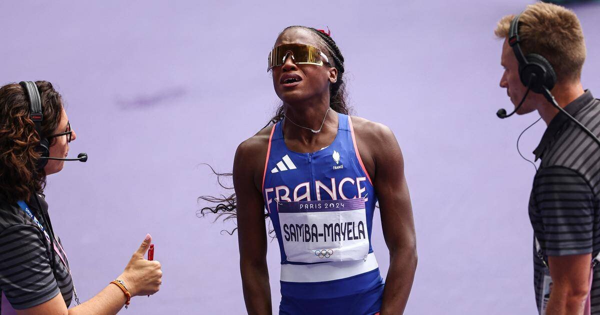 Cyréna Samba-Mayela lors d'une course de haies