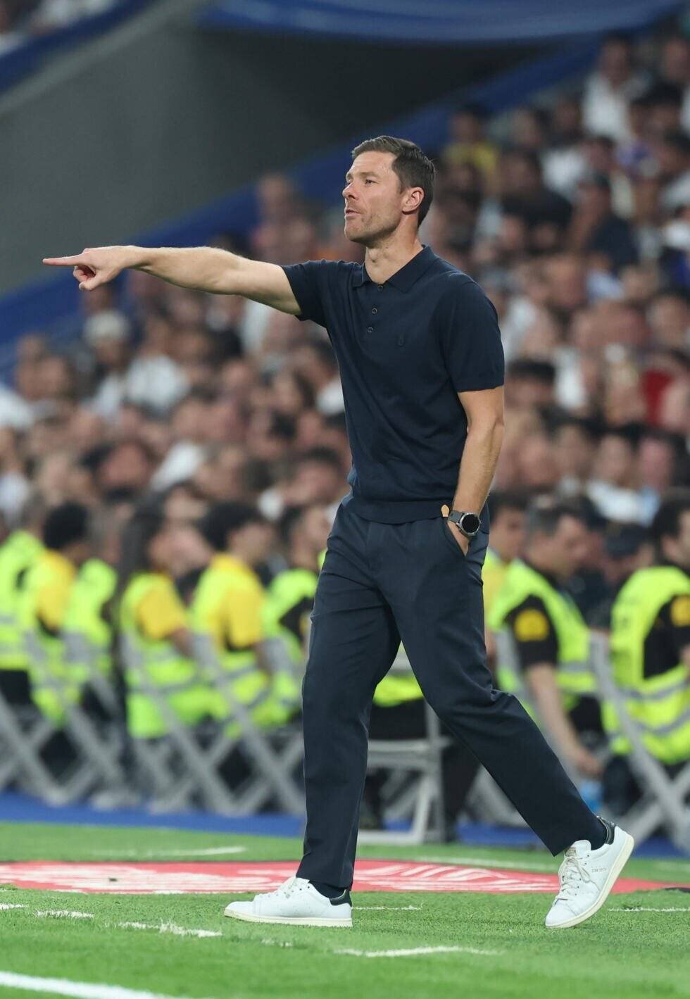 Xabi Alonso lors de la conférence de presse