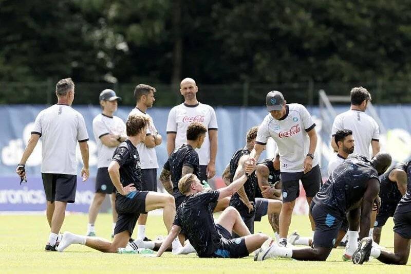 Joueurs du SSC Napoli célébrant le titre