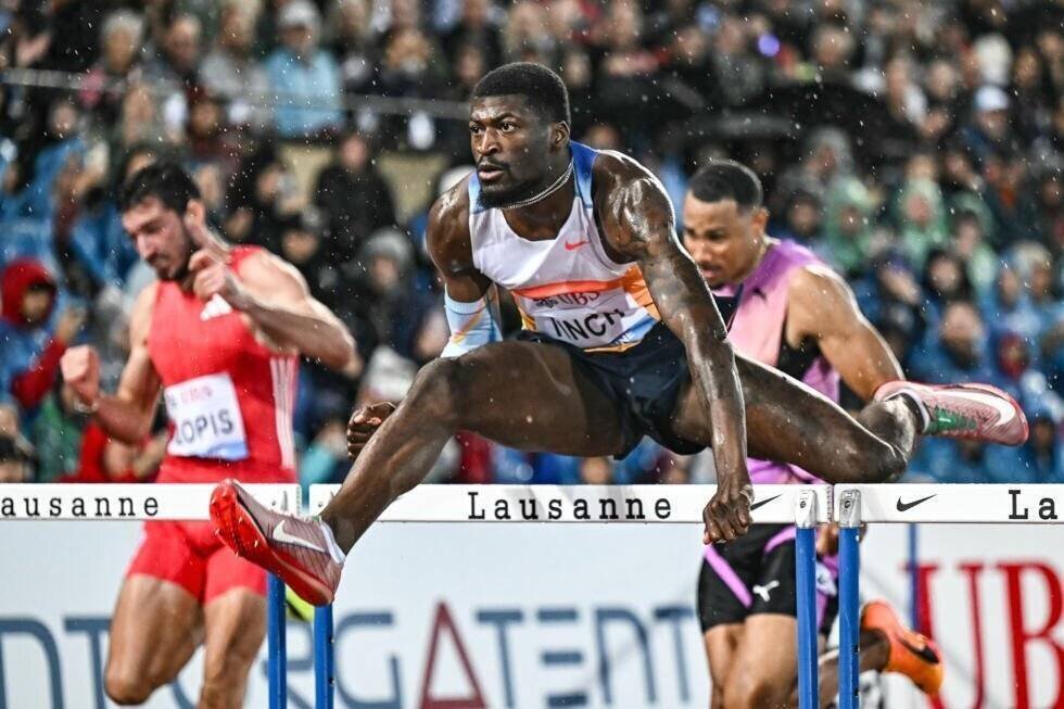 Cordell Tinch vainqueur 110 m haies