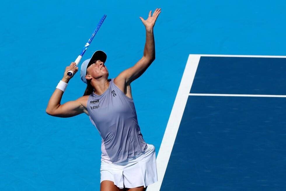 Iga Swiatek lors du tournoi de Cincinnati