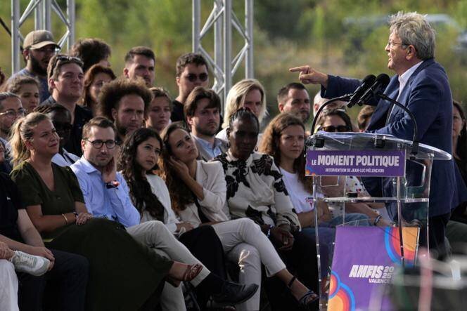 Jean‑Luc Mélenchon à Châteauneuf‑sur‑Isère