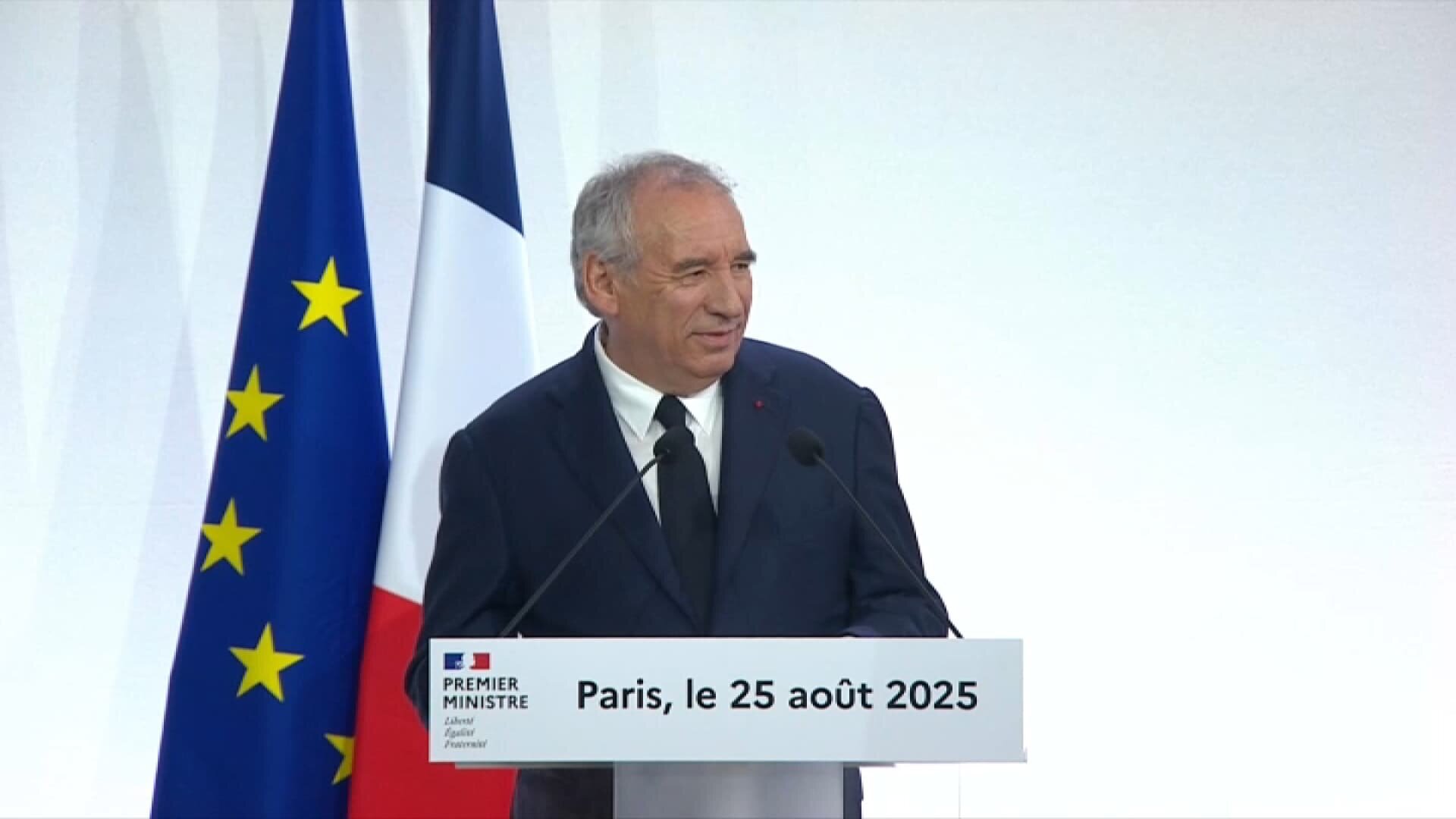 François Bayrou lors de la conférence de rentrée