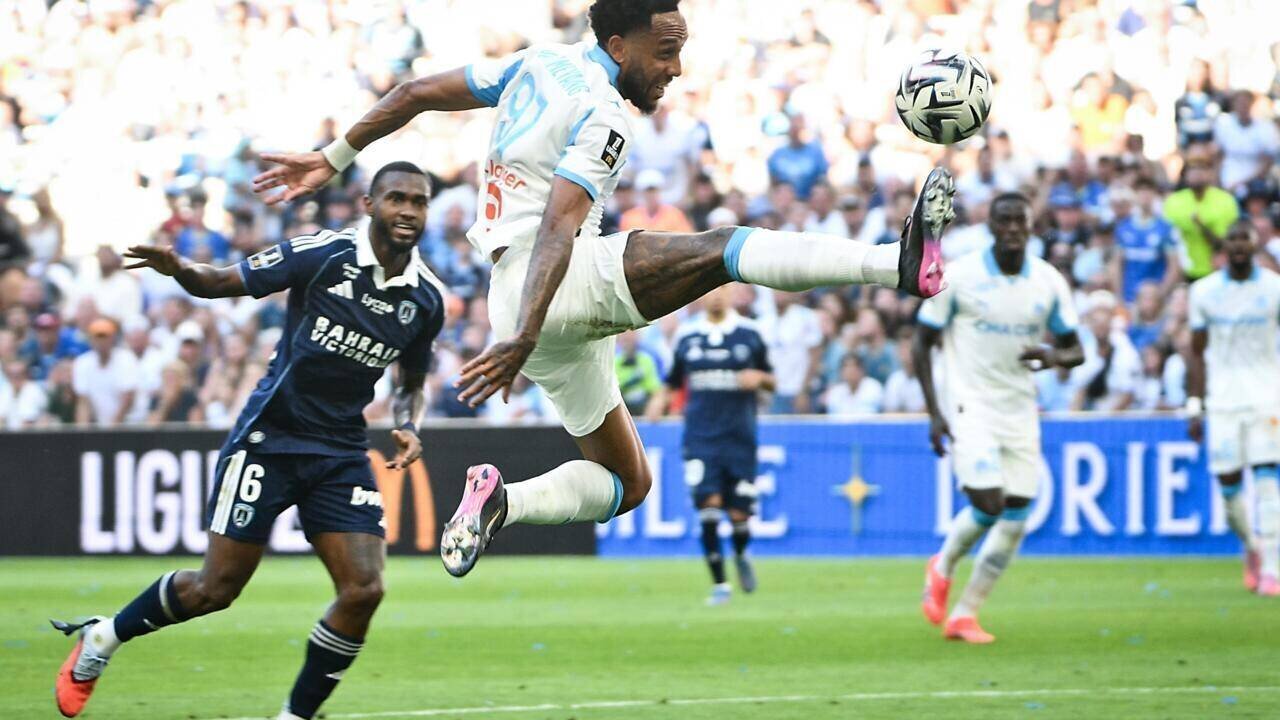 Pierre-Emerick Aubameyang lors de OM–Paris FC