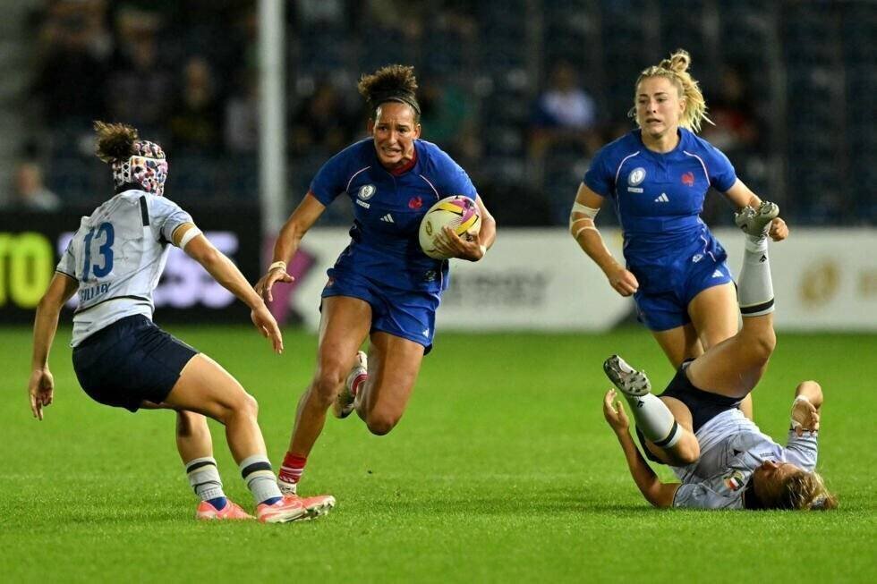 Le XV de France face à l'Italie à Exeter