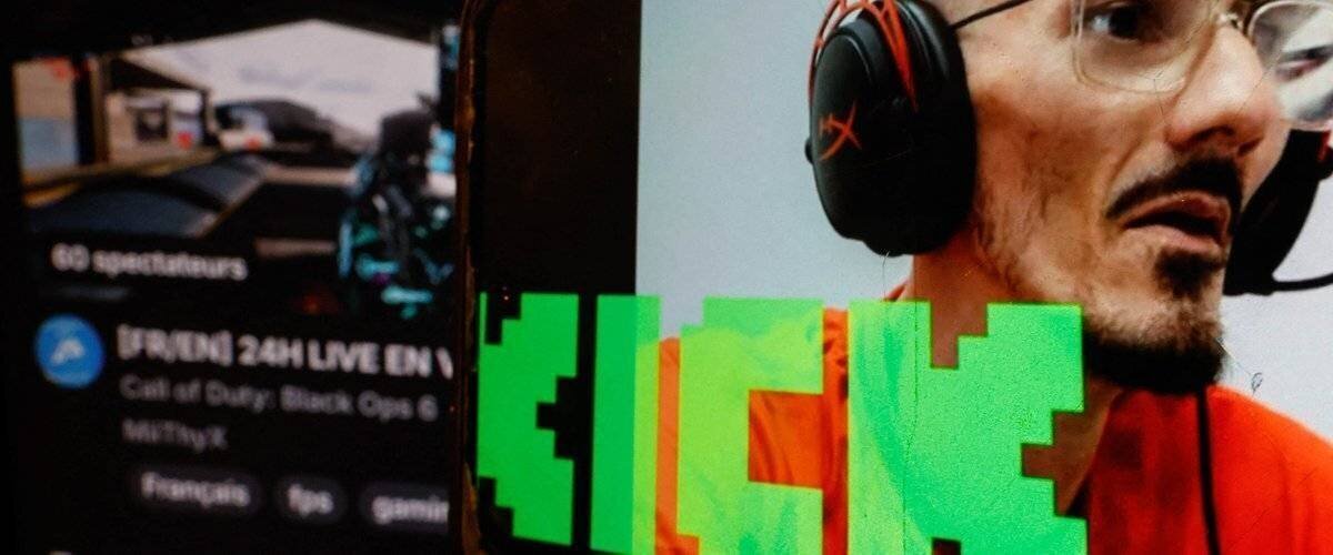 Capture d’écran montrant une diffusion sur Kick