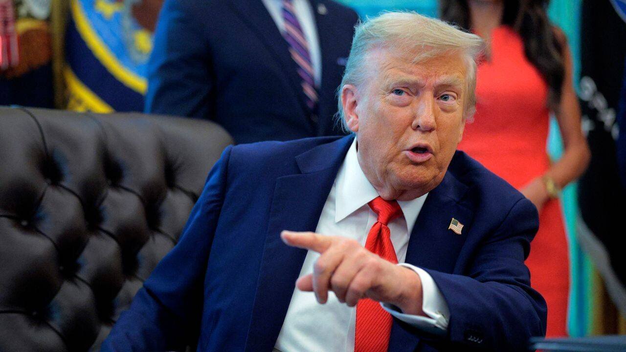 Donald Trump lors d'une allocution à Washington