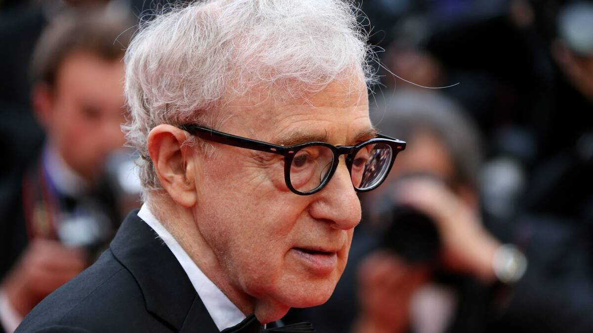 Woody Allen lors d'une conférence liée à Moscou