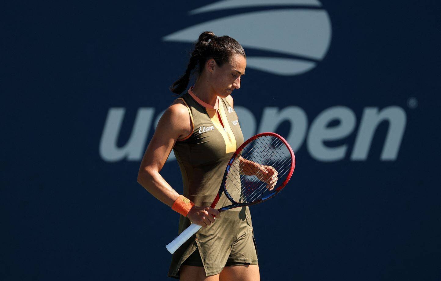 Caroline Garcia sur le court de l’US Open