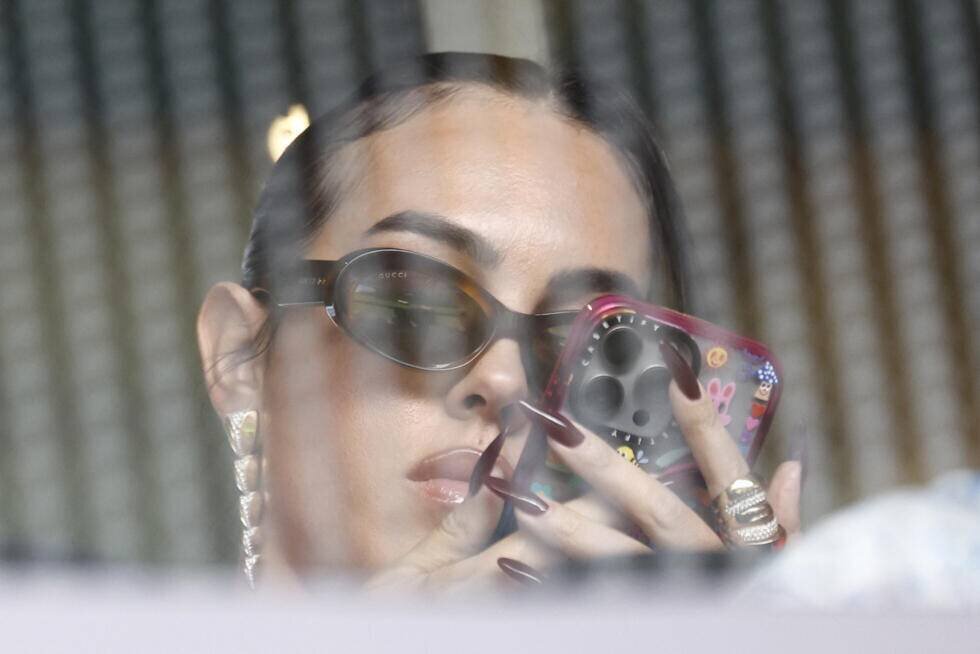 Georgina Rodriguez lors d'un match de l'Euro 2024