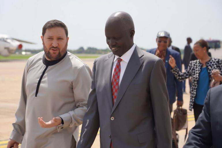 Arrivée de la délégation de l'Union africaine à Juba