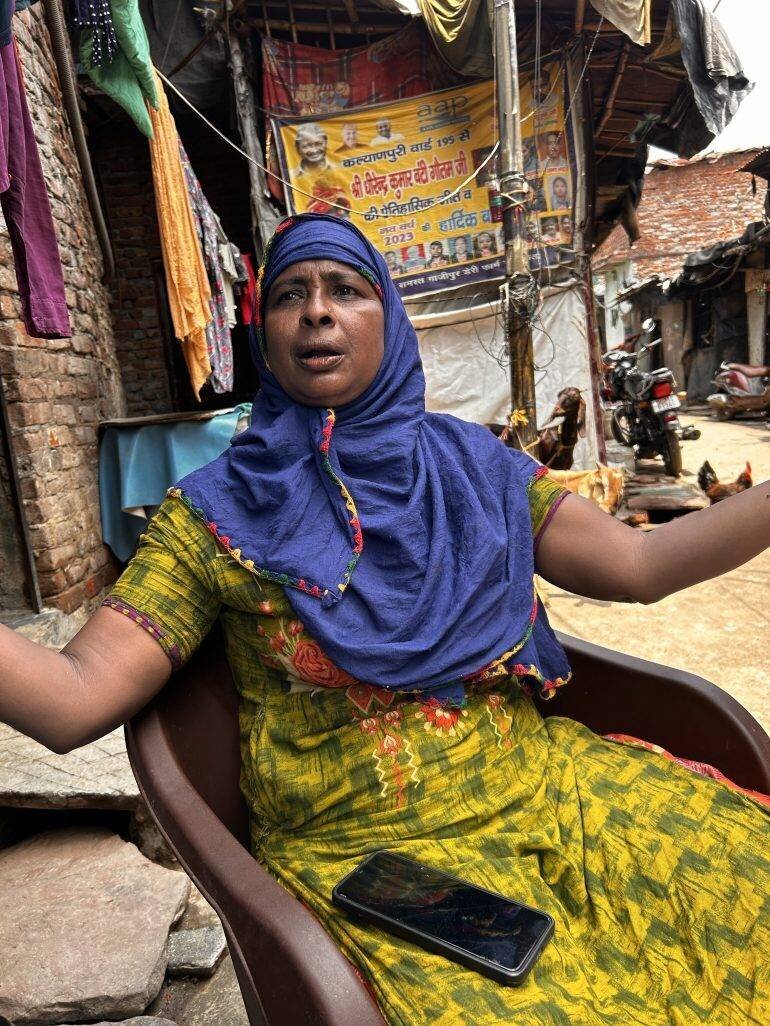 Sofia Begum, ramasseuse de déchets à la décharge de Ghazipur