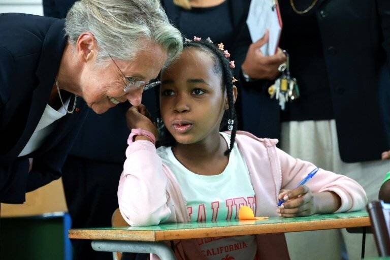 Elisabeth Borne lors de la rentrée scolaire