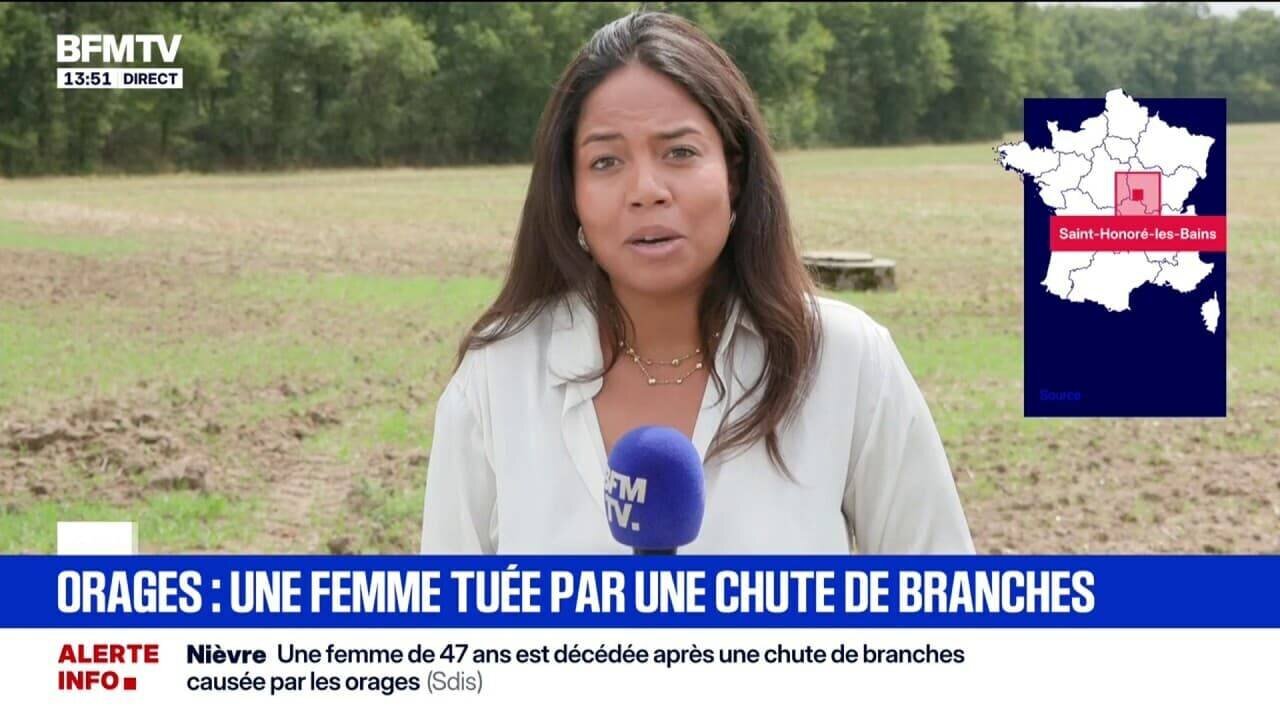 Femme victime d'un orage près de Saint-Honoré-les-Bains