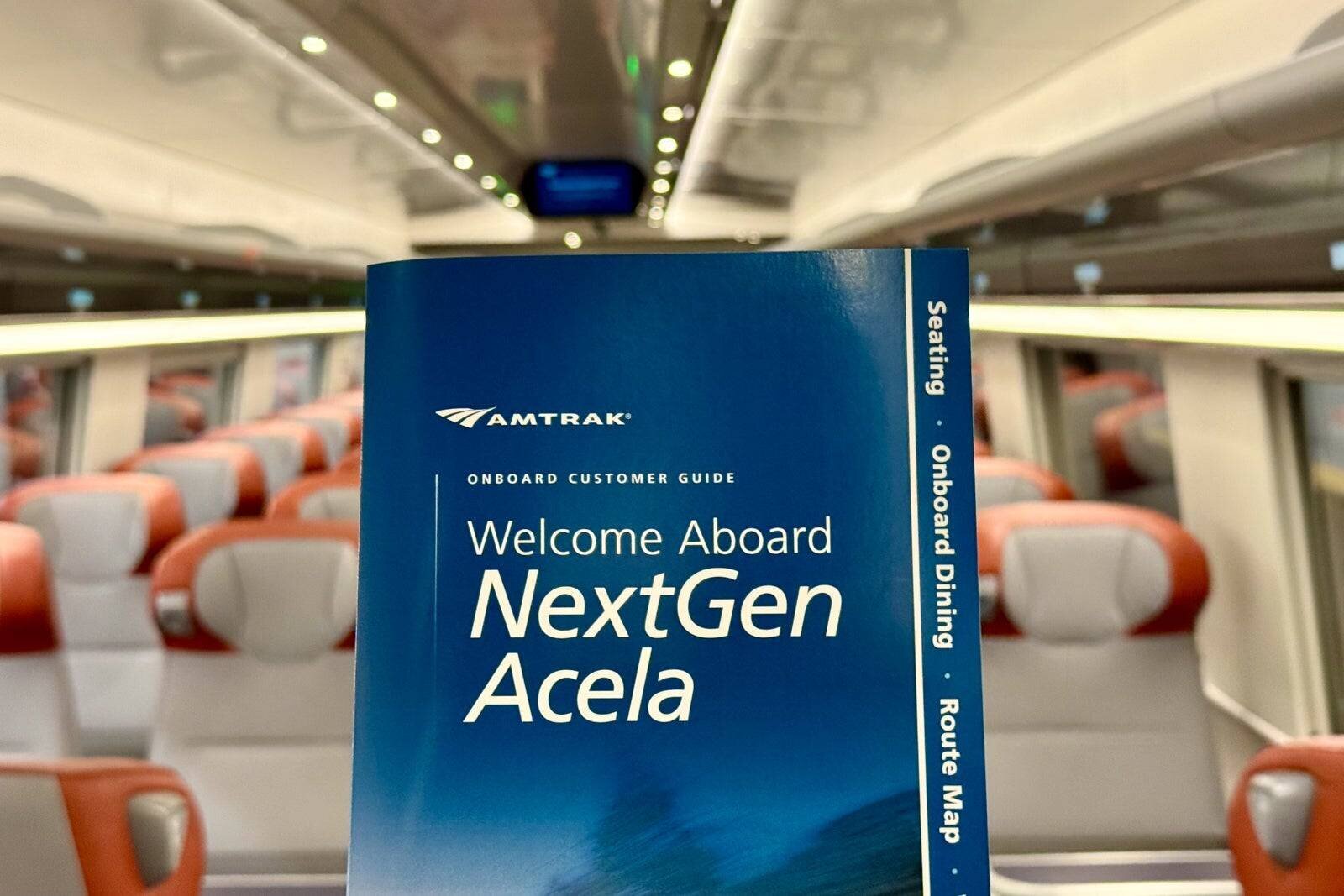 Intérieur première classe du nouveau Acela
