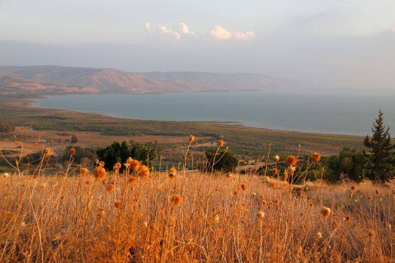 Rivage nord du lac de Tibériade