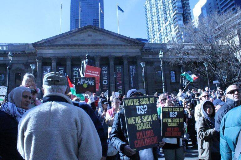 Grande manifestation nationale en Australie en soutien à Gaza — Melbourne