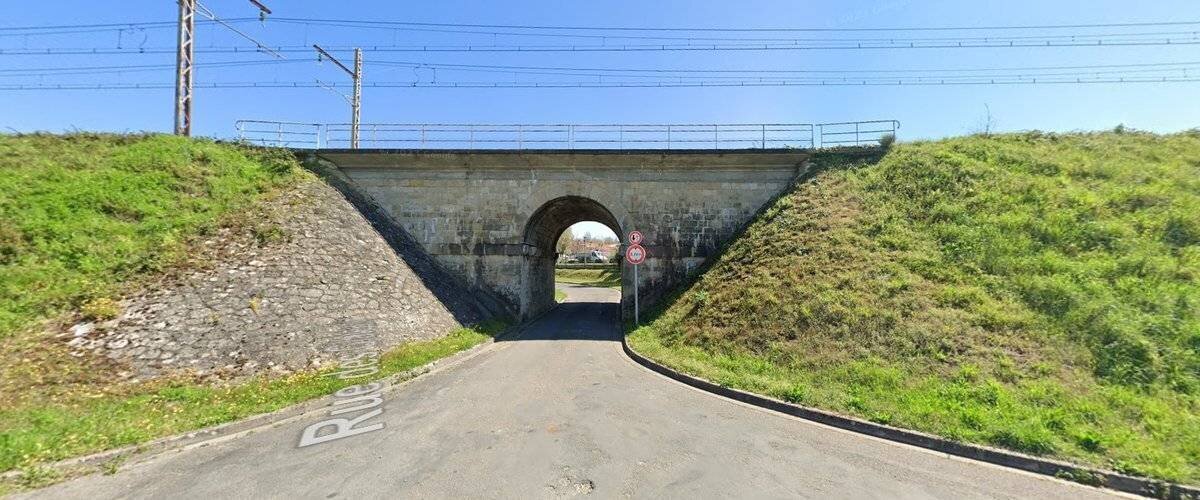 Voie ferrée près de Lormont, lieu de l'accident