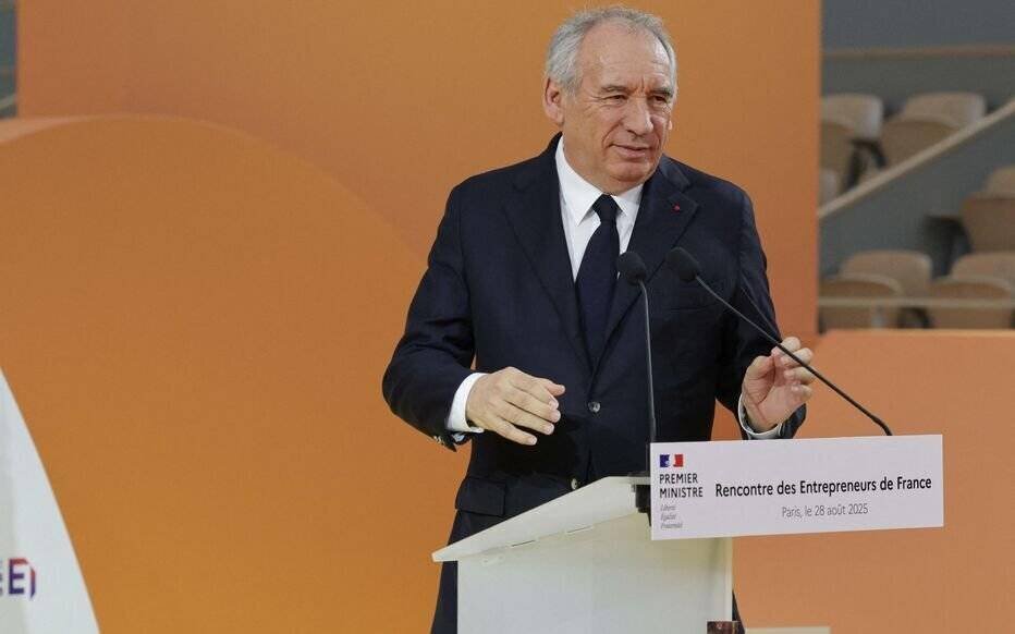 François Bayrou à Roland-Garros le 28 août 2025