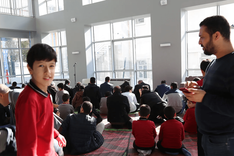 Mosquée pour la prière dans une académie éducative à Istanbul pour élèves étrangers