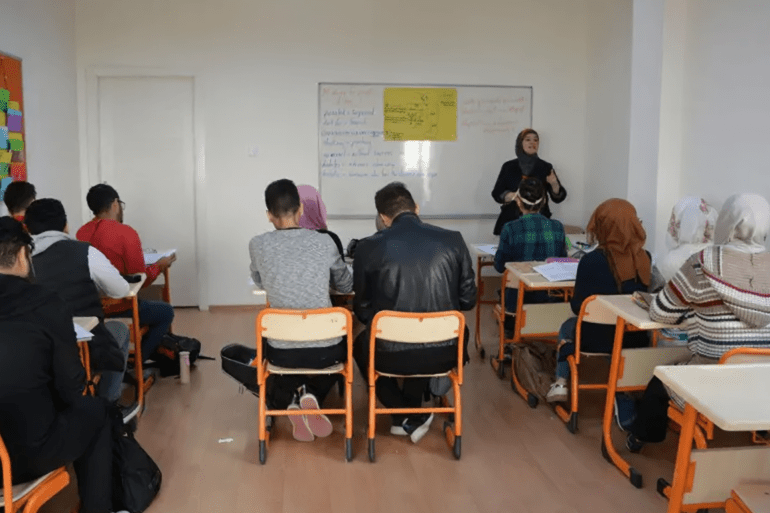 Élèves étrangers étudiant le turc à Istanbul