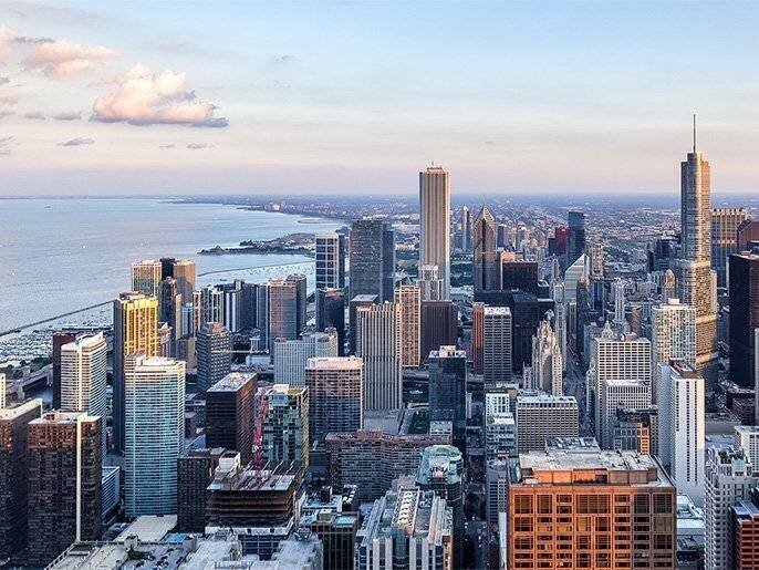 Vue de la ville de Chicago