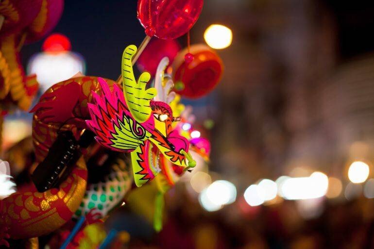 Célébration du Nouvel An chinois - symbole du dragon