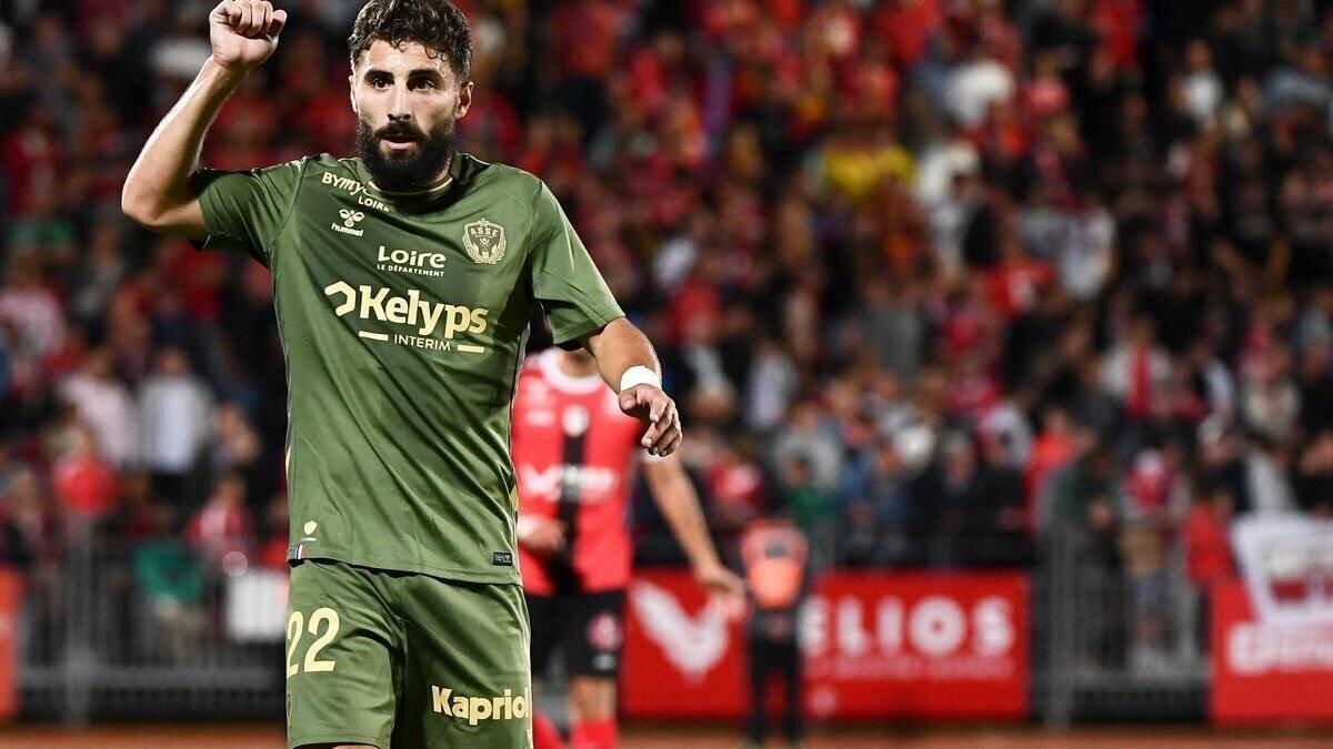 Affiche Saint-Étienne contre Grenoble en Ligue 2