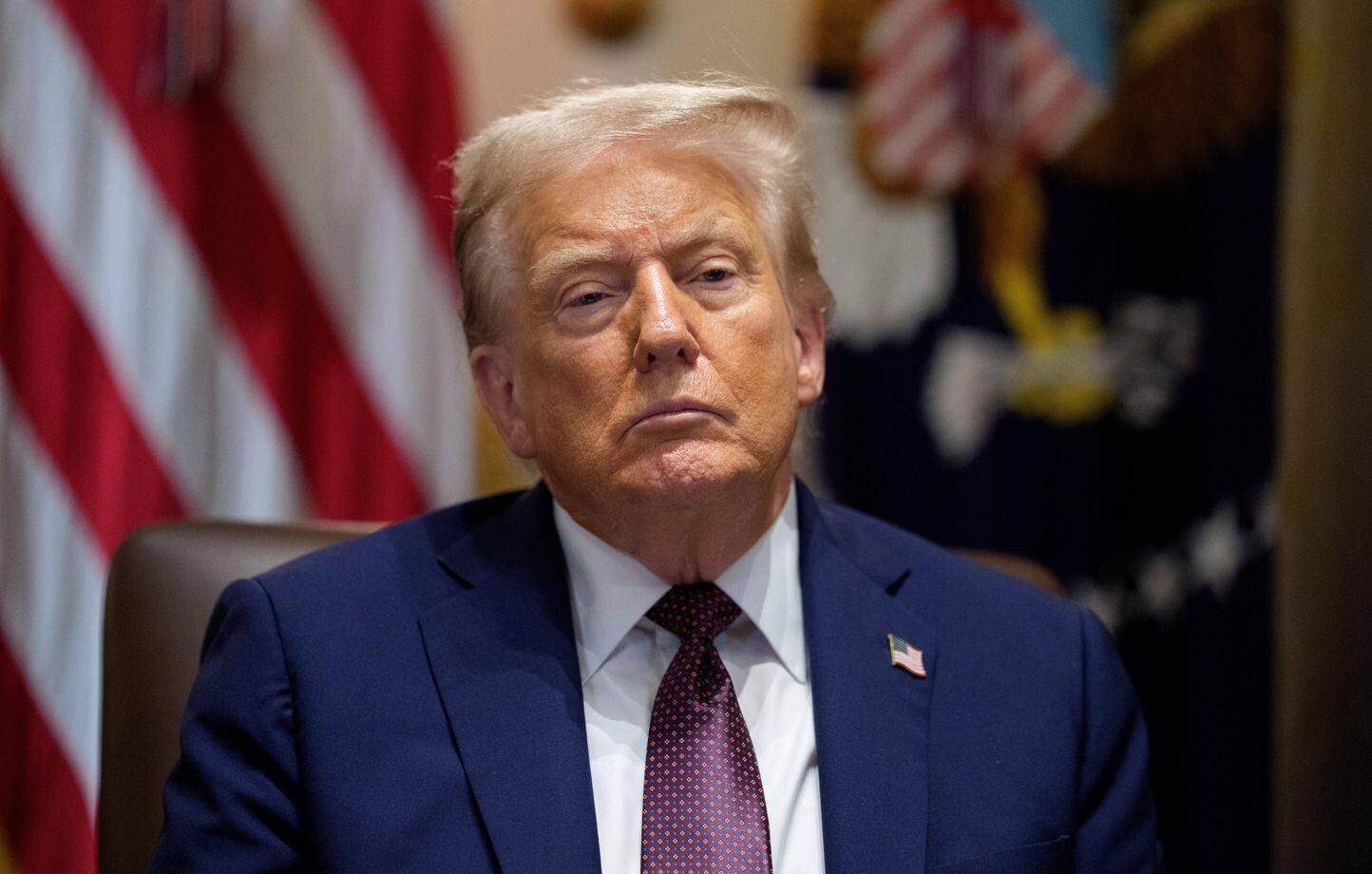 Trump à la Maison-Blanche lors d’une réunion