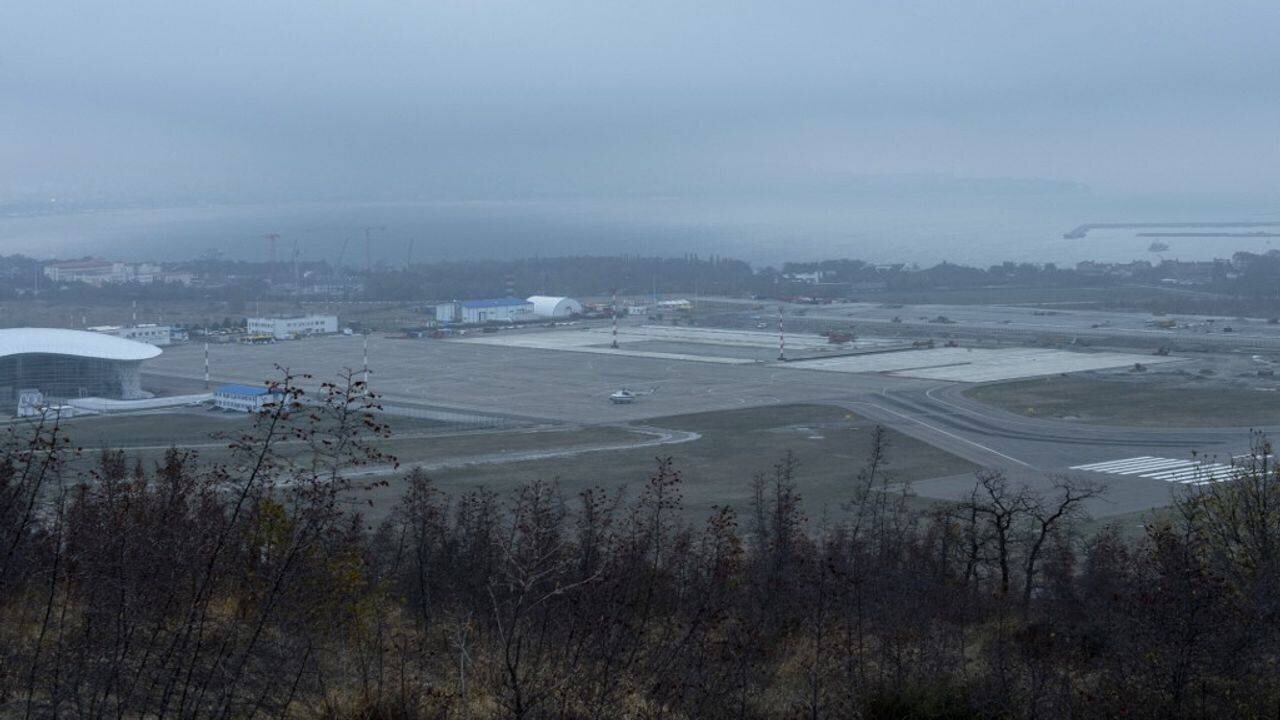 Incendie près d\'un palais présumé de Poutine près de Gelendjik