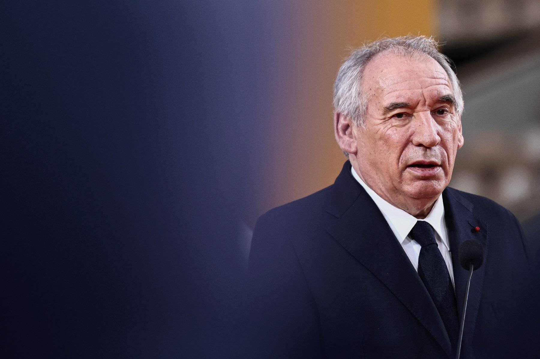 Bayrou lors d'un entretien à Matignon