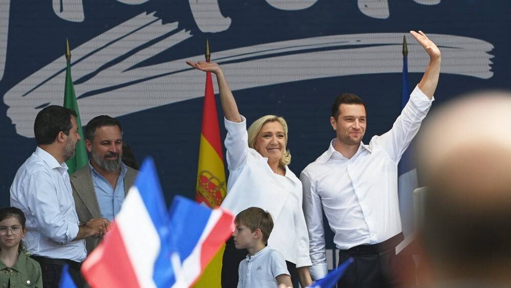 Marine Le Pen lors d'un événement du RN