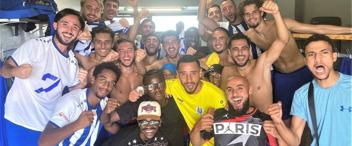 Vue d’un match de football du Tour de Coupe de France