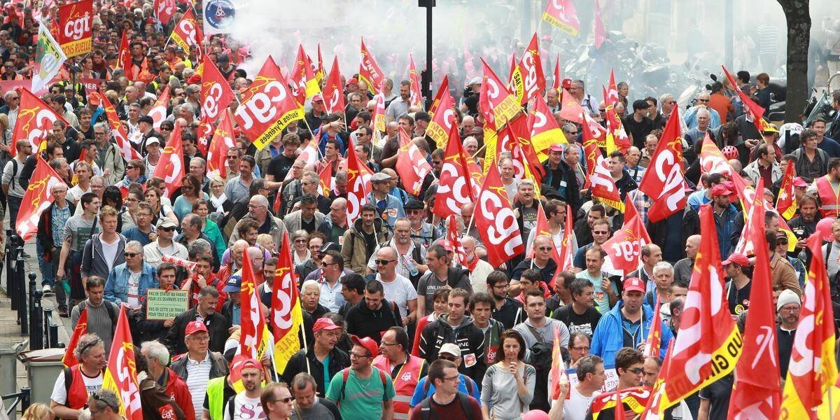 Manifestation CGT dans le sud-ouest