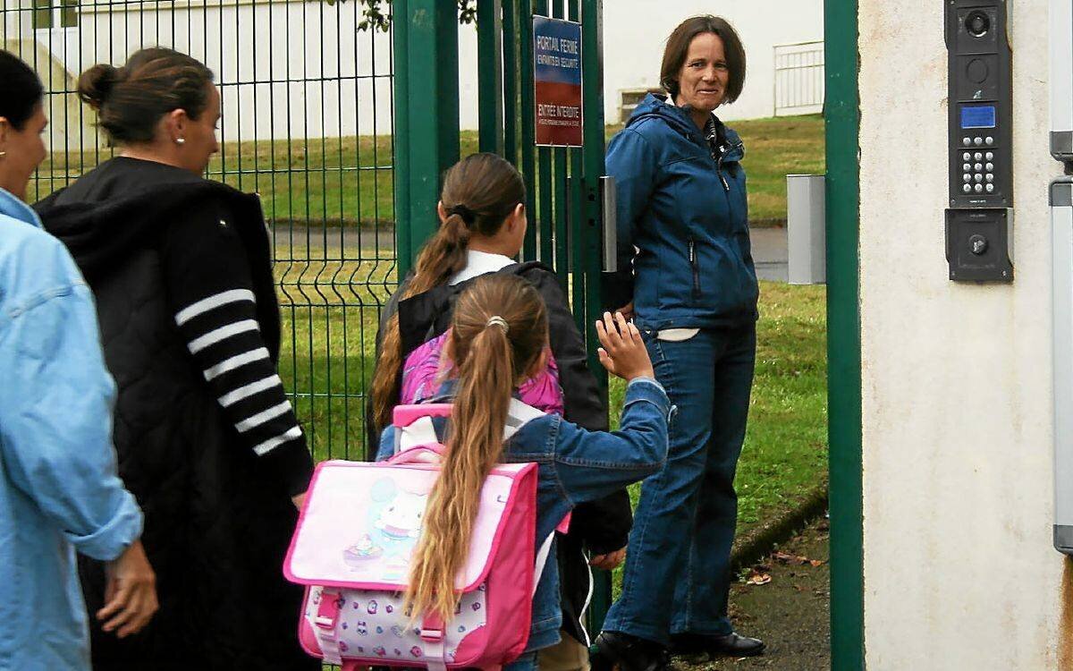 Rentrée dans une école primaire à Douarnenez