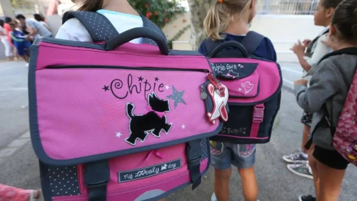 École publique dans le Var pendant les alertes météo