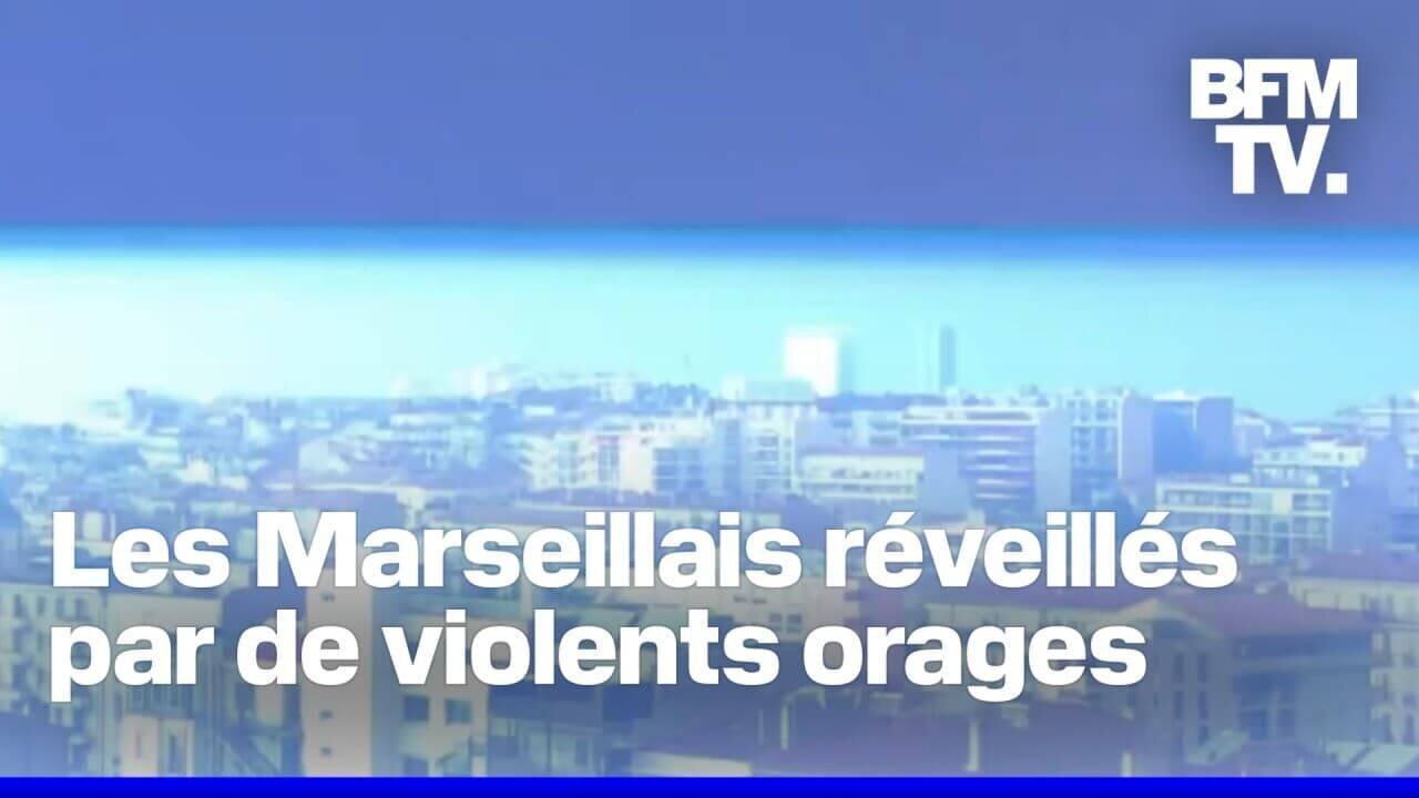 Images impressionnantes des orages dans le sud-est de la France