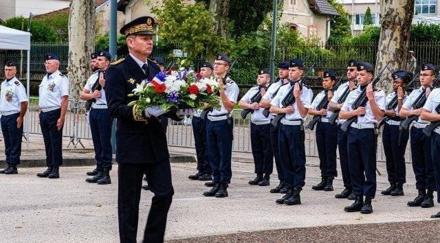 Nouveau préfet Serge Jacob lors d'une cérémonie à Vesoul