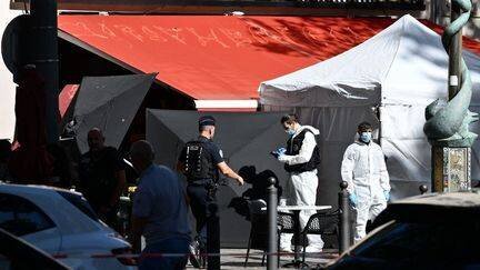 Scène de l'attaque au cours Belsunce à Marseille