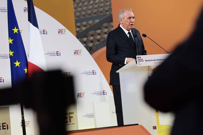 François Bayrou lors de l’université d’été