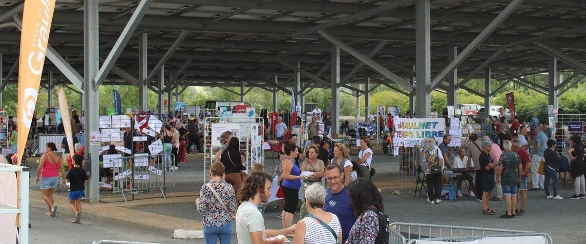 Vue générale du Forum des associations à Graulhet