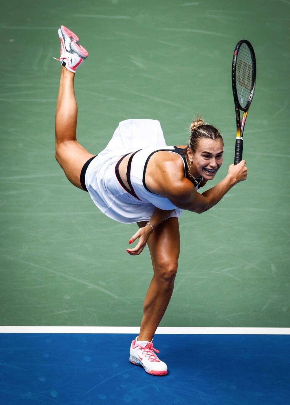 Sabalenka lors du premier tour de l'US Open