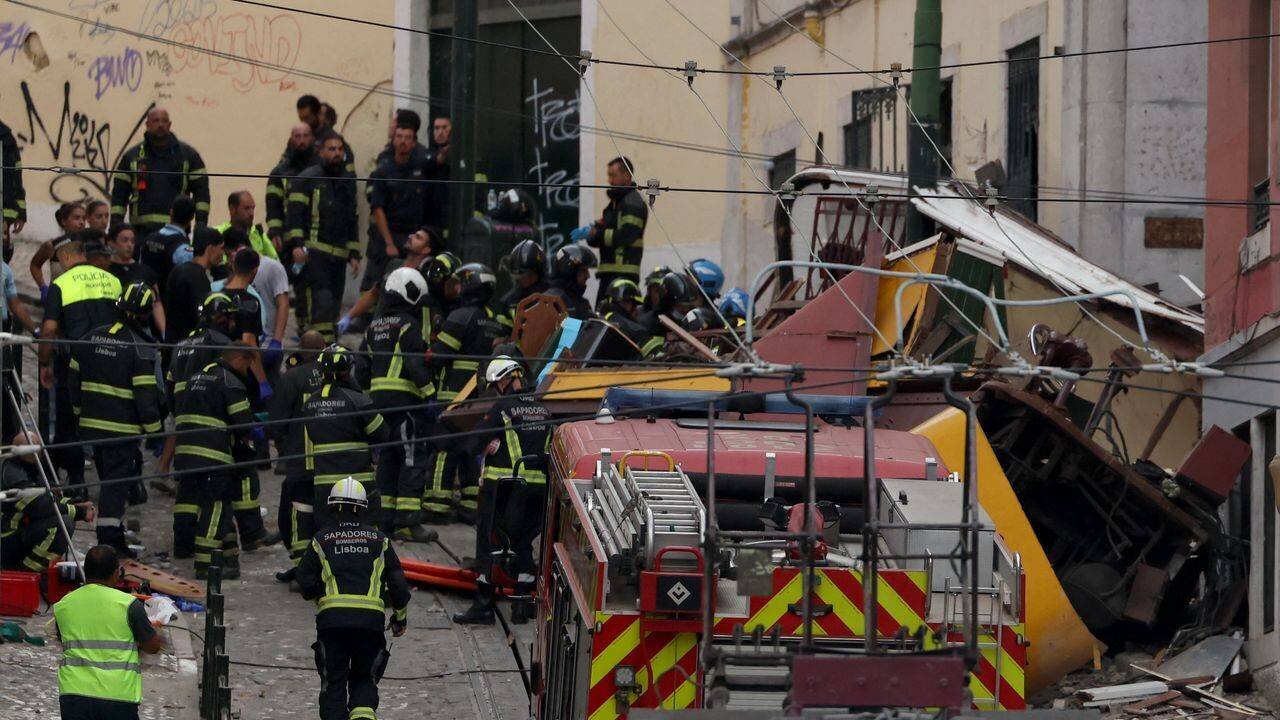 Funiculaire Gloria à Lisbonne après l'accident