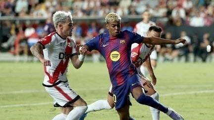 Lamine Yamal lors du match à Vallecas