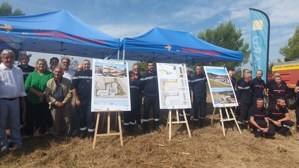 Plans du futur centre de secours à Roquemaure