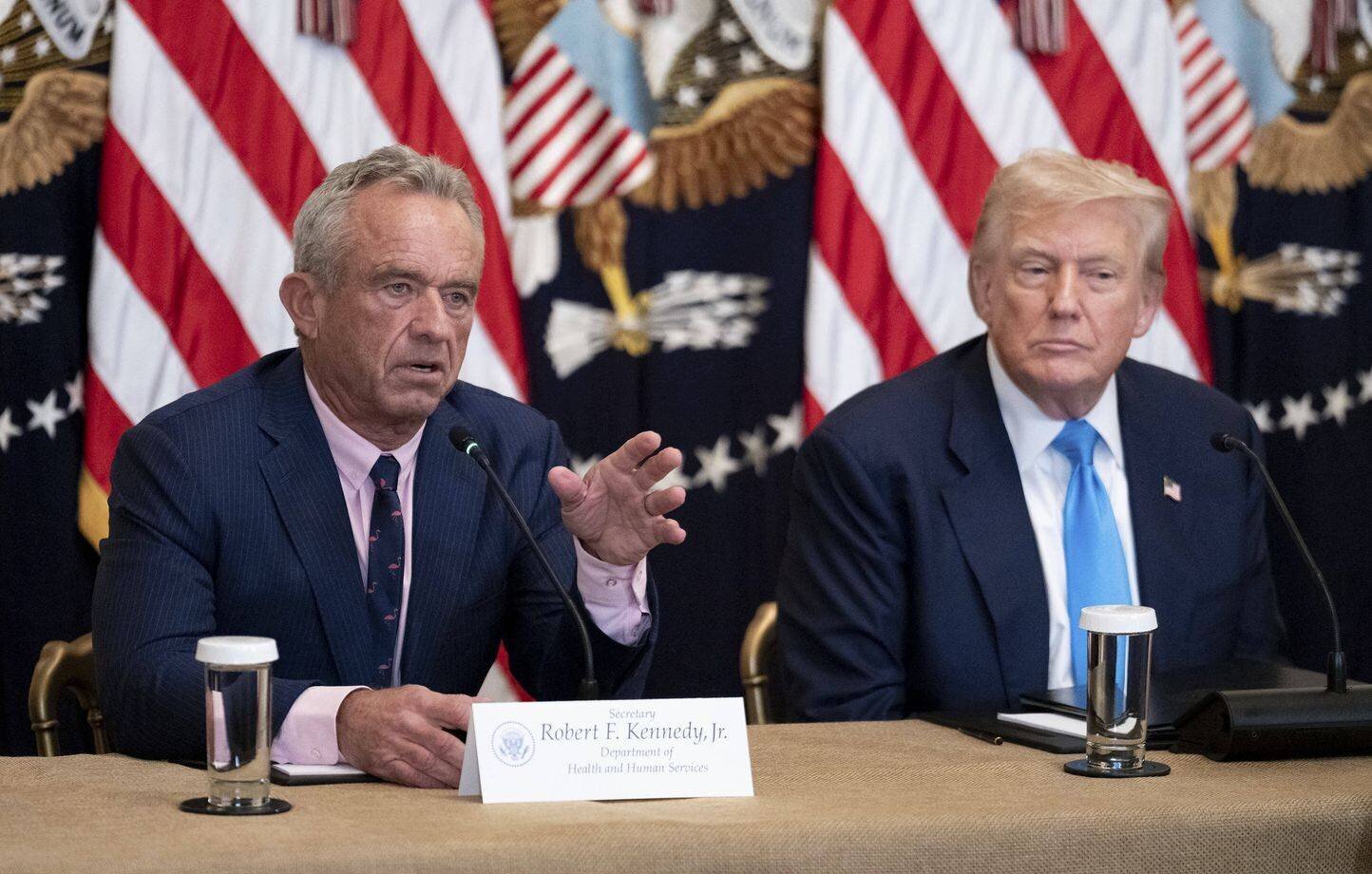 Robert Kennedy Jr lors d'une allocution sur les vaccins