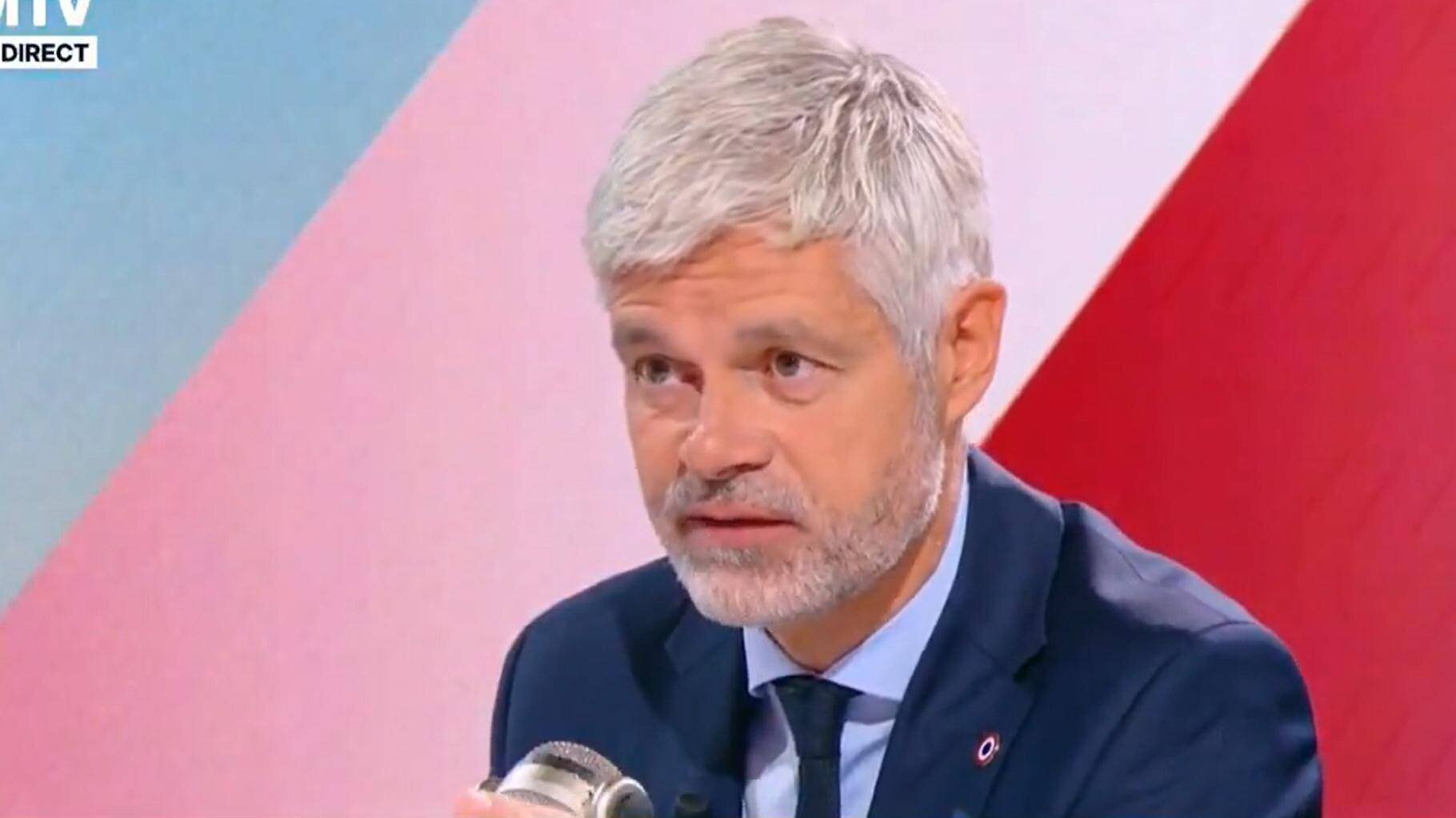 Laurent Wauquiez lors d’un discours politique