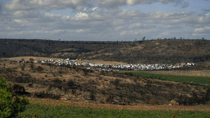 Site de la rave party près de Fontjoncouse